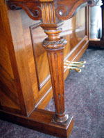 Gaveau Upright Piano leg